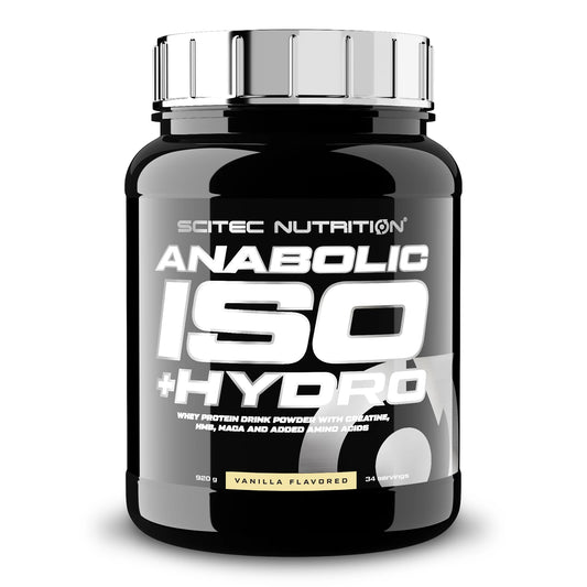 Anabolic Iso+Hydro BioTechUSA – Poudre de protéine de lactosérum saveur vanille, 920g.