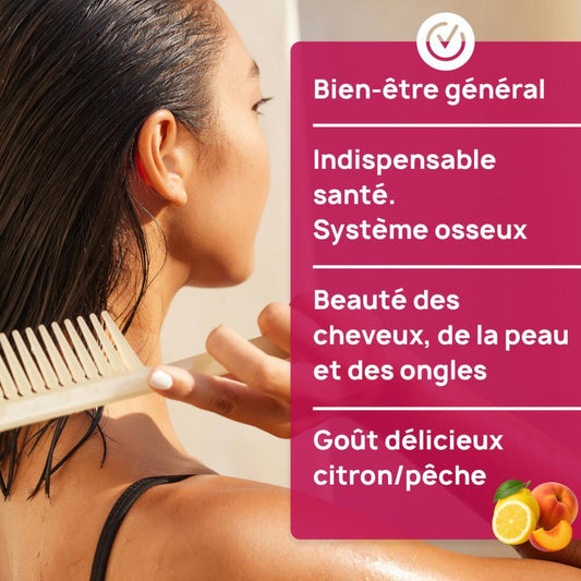 Pure Collagen marin hydrolysé 4 000 mg de collagène marin hydrolysé + Acide hyaluronique Formule liquide