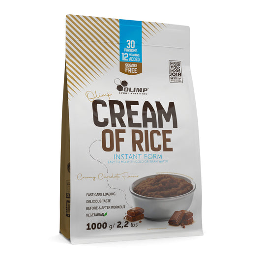 Olimp Cream of Rice - Crème de riz instantanée aux vitamines, saveur chocolat