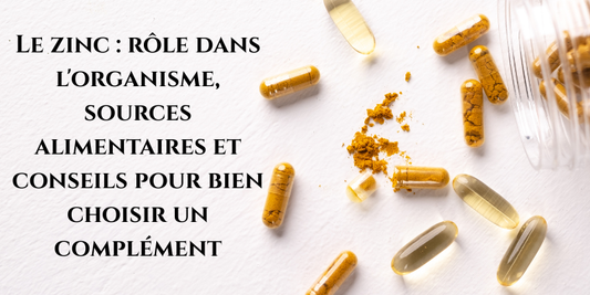 Le zinc : rôle dans l'organisme, sources alimentaires et conseils pour bien choisir un complément