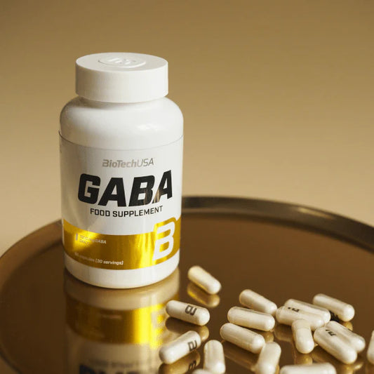 gaba biotech usa 60 caps sur une table avec les capsules