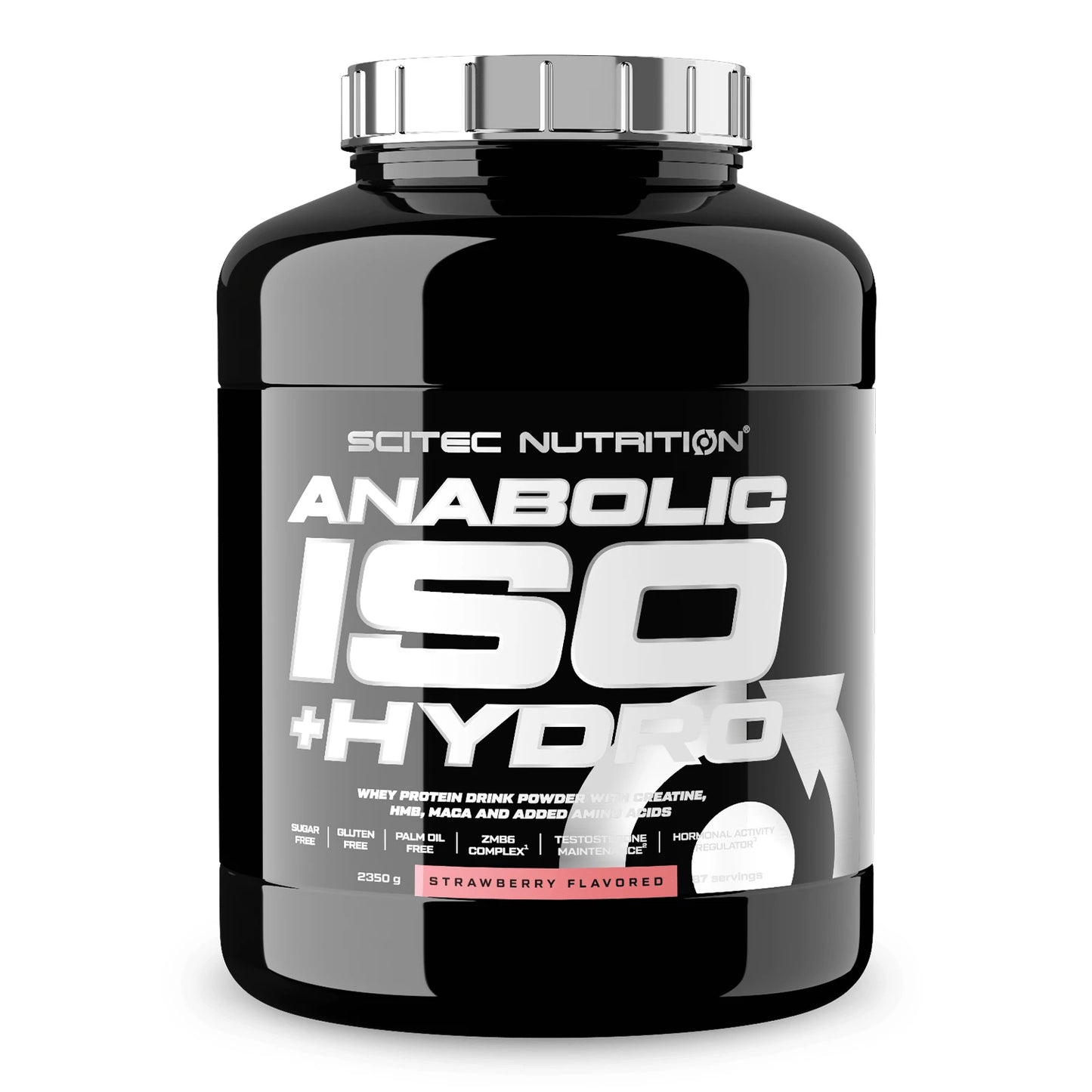 Anabolic Iso+Hydro BioTechUSA – Poudre de protéine de lactosérum saveur fraise, 2350g.