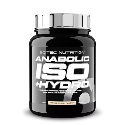 Anabolic Iso+Hydro BioTechUSA – Poudre de protéine de lactosérum saveur cookies & cream, 920g.
