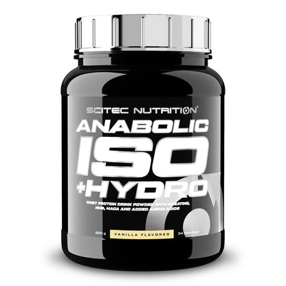 Anabolic Iso+Hydro BioTechUSA – Poudre de protéine de lactosérum saveur vanille, 920g.