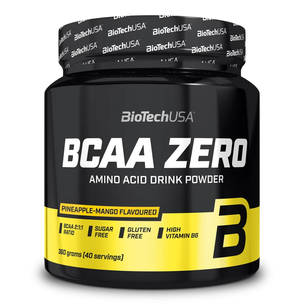 Poudre BCAA Zero BioTechUSA – Acides aminés essentiels 2:1:1, sans sucre, idéal pour la récupération et la performance sportive.