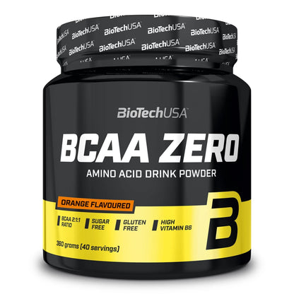 Poudre BCAA Zero BioTechUSA – Acides aminés essentiels 2:1:1, sans sucre, idéal pour la récupération et la performance sportive.