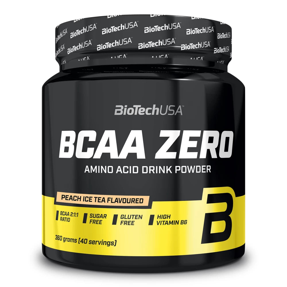 Poudre BCAA Zero BioTechUSA – Acides aminés essentiels 2:1:1, sans sucre, idéal pour la récupération et la performance sportive.