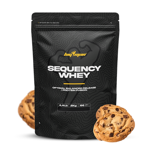 Secuencial Whey de BigMan, protéine séquentielle innovante combinant protéine concentrée et collagène, idéale pour la récupération musculaire, la santé des articulations et la croissance musculaire.