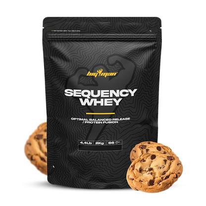 Secuencial Whey de BigMan, protéine séquentielle innovante combinant protéine concentrée et collagène, idéale pour la récupération musculaire, la santé des articulations et la croissance musculaire.
