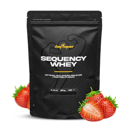 Secuencial Whey de BigMan, protéine séquentielle innovante combinant protéine concentrée et collagène, idéale pour la récupération musculaire, la santé des articulations et la croissance musculaire.