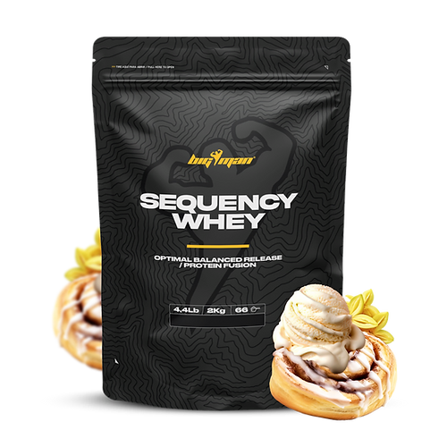 Secuencial Whey de BigMan, protéine séquentielle innovante combinant protéine concentrée et collagène, idéale pour la récupération musculaire, la santé des articulations et la croissance musculaire.