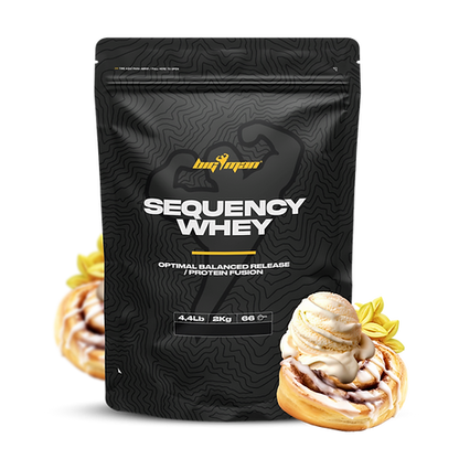 Secuencial Whey de BigMan, protéine séquentielle innovante combinant protéine concentrée et collagène, idéale pour la récupération musculaire, la santé des articulations et la croissance musculaire.