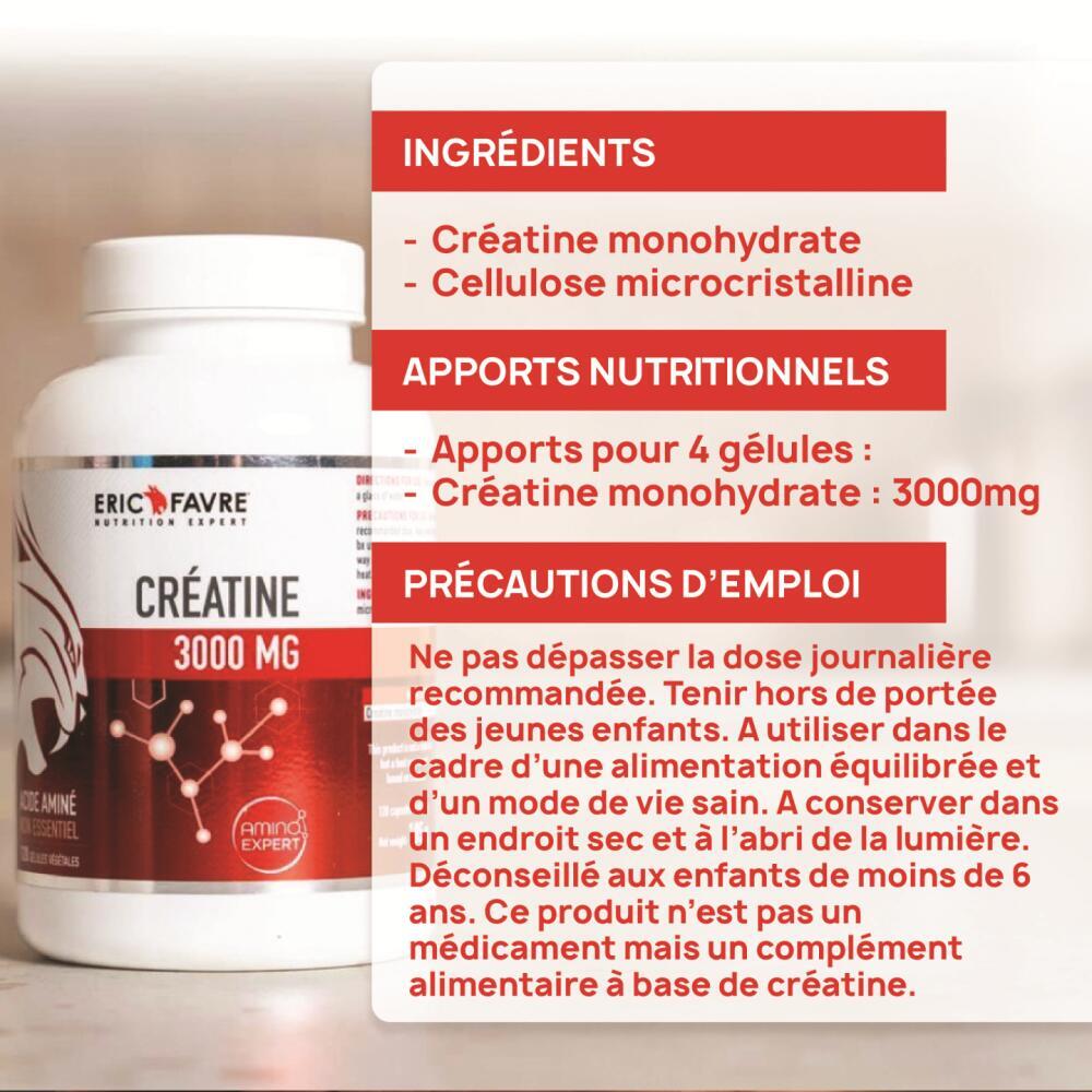 Creatine Monohydrate 3000mg Eric Favre