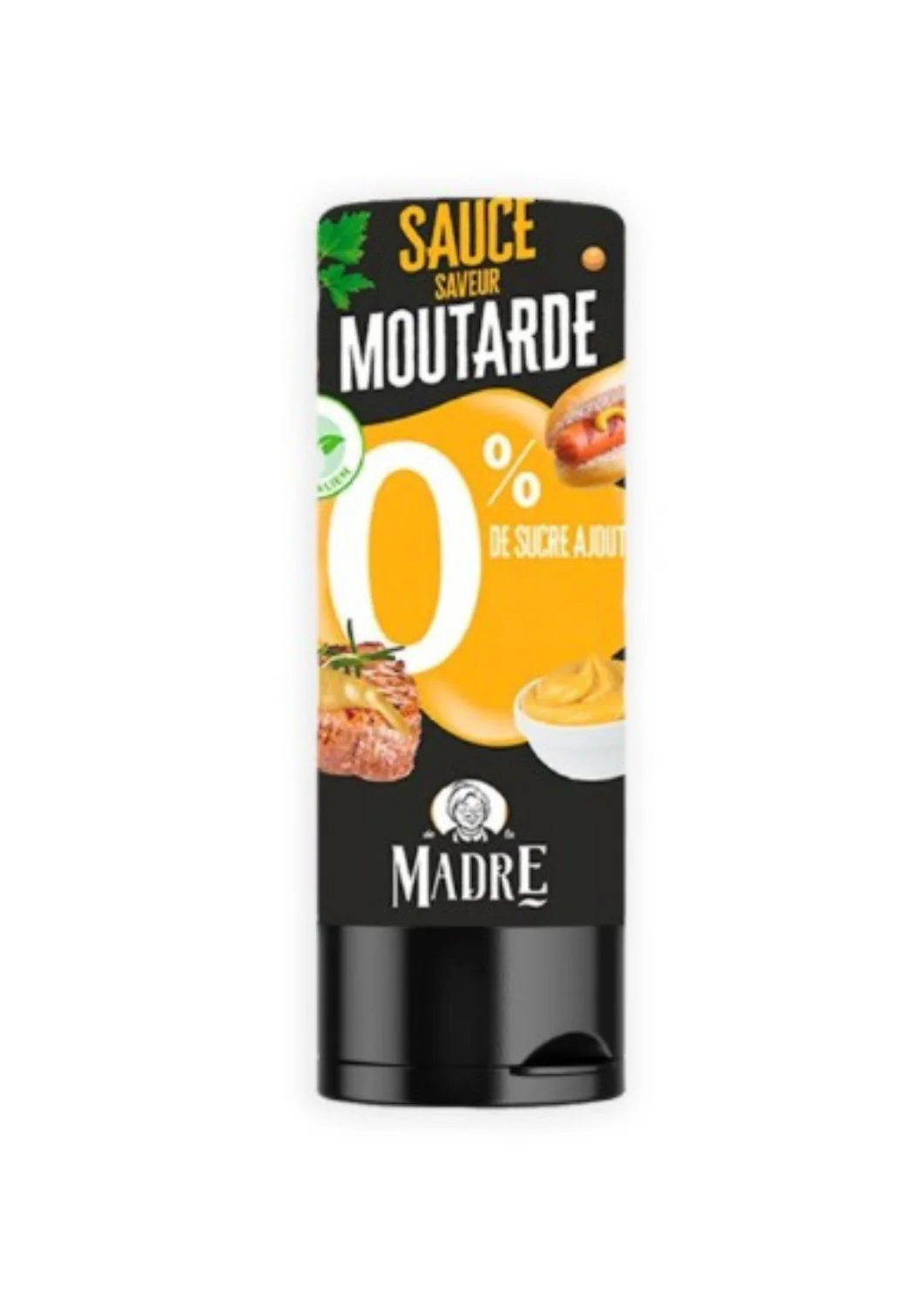 Sauce Moutarde Madre - Faible en calories, sans sucres ajoutés, idéale pour les régimes