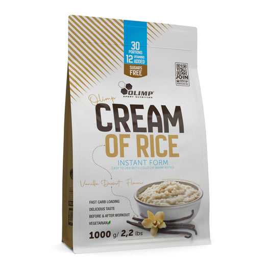 Olimp Cream of Rice - Crème de riz instantanée aux vitamines, saveur vanille